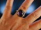 Violet Heart! Moderner Ring Sterling Silber 925 vergoldet Herzmotiv Amethyst