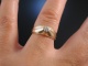 Zarte Bande! Bandring Brillant Verlobungsring Gold 585 um 1990
