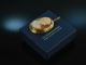 Around 1960! Pretty Shell Gems Cameo Pendant Clip Gold 585