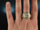 M&uuml;nchen um 1900! Aufw&auml;ndiger Siegel Monogramm Ring Silber 835