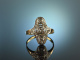 Um 1910! Edler Art Deco Ring Diamanten ca. 0,5 ct Platin Gold 585