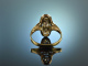 Um 1910! Edler Art Deco Ring Diamanten ca. 0,5 ct Platin Gold 585