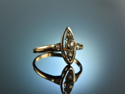 Um 1910! Charmanter historischer Art Deco Ring Diamanten...