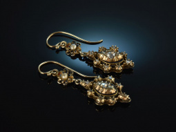 Indien oder Persien um 1880! Seltene Ohrringe Diamanten...