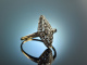 Berlin um 1920! Zarter Art Deco Diamant Ring Platin Gold 585