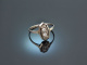 Hamburg um 1930! Schöner Art Deco Diamant Ring Weiß Gold 590