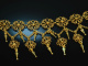 W&uuml;rzburg around 1900! Delicate historical filigree necklace silver gold plated