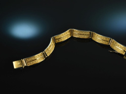 Around 1955! Very nice bracelet cord wire decoration gold...