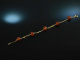 Around 1955! Delicate bracelet Baltic Amber Balls Gold 333