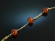Around 1955! Delicate bracelet Baltic Amber Balls Gold 333