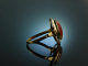 Around 1955! Beautiful classic mediterranean coral ring gold 333