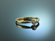M&uuml;nchen um 1910! Sch&ouml;ner Altschliff Diamant Solit&auml;r Ring 0,2 ct Gold 585