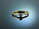 M&uuml;nchen um 1910! Sch&ouml;ner Altschliff Diamant Solit&auml;r Ring 0,2 ct Gold 585
