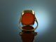 Around 1950! Classic coat of arms seal ring carnelian gold 585
