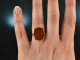 Around 1950! Classic coat of arms seal ring carnelian gold 585