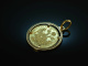 Around 1965! Classic Coin Pendant 1 Austrian Gold Ducat Gold 750