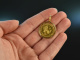 Around 1965! Classic Coin Pendant 1 Austrian Gold Ducat Gold 750
