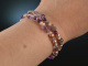Precious Purple! Fancy Armband 2reihig Quarz Amethyst Zuchtperlen Silber 925 ros&eacute;vergoldet