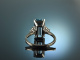 Feinste Qualit&auml;t! Eleganter Aquamarin Ring mit Brillanten Wei&szlig; Gold 750