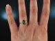 Exquisite green! Elegant Tourmaline Brilliant Ring White Gold 750