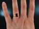 Warmes Rot! Feiner zeitloser Rhodolith Brillant Ring Rot Gold 750