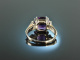 K&ouml;ln um 1990! Exquisiter Amethyst Brillant Ring Wei&szlig; Gold 585