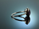 Vivid Violet! Wonderful Amethyst Diamond Ring White Gold 750