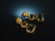 Warm Tones! Stilvolle Ohrringe Silber 925 vergoldet Rauchquarze