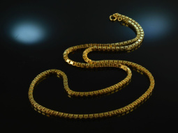 Around 1970! Solid long vintage Venetian necklace silver...
