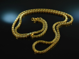 Around 1970! Solid long vintage Venetian necklace silver...