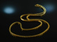 Around 1970! Solid long vintage Venetian necklace silver 835 gold plated