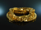 Around 1970! Solid long vintage Venetian necklace silver 835 gold plated