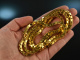 Around 1970! Solid long vintage Venetian necklace silver 835 gold plated