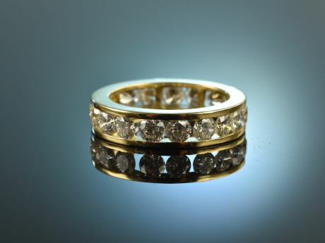 M&uuml;nchen um 1995! Feinster Memoire Eternity Ring 2,7 ct Brillanten Gold 750