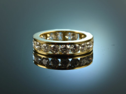 M&uuml;nchen um 1995! Feinster Memoire Eternity Ring 2,7 ct Brillanten Gold 750