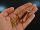 1975 Beautiful Baltic Amber pendant with chain silver gold plated
