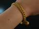 Around 1950! Pretty armor bracelet with decorative ball silver 800 gold plated