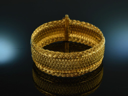 1975 Beautiful vintage braided bracelet silver 925 gold...