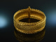 1975 Beautiful vintage braided bracelet silver 925 gold plated