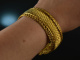1975 Beautiful vintage braided bracelet silver 925 gold plated