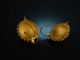 Um 1900! Wundervolle Ohrringe Silber 835 vergoldet Kordeldrahtdekor