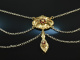 W&uuml;rzburg around 1860! Beautiful traditional costumes Dirndl necklace silver golddoubl&eacute; ornamental stones