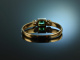 Fine Emerald! Wundervoller zarter Smaragd Ring Diamanten Gold 750