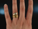 Um 1930! Wundervoller Schlangen Ring mit Diamant ca. 0,25 ct Gold 585