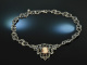 Around 1955! Pretty traditional costumes Dirndl necklace shell cameo silver 800