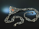 Around 1955! Pretty traditional costumes Dirndl necklace shell cameo silver 800
