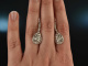 Tender glitter! Pretty diamond drop earrings 0,20 ct white gold 750
