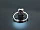 Vivid Violet! Elegant Amethyst Brilliant Ring White Gold 750