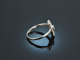 Elegantes Funkeln! Wundervoller Brillant Ring 0,25 ct Wei&szlig; Gold 750