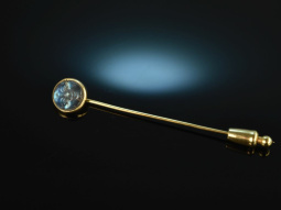 Munich around 1995! Rare labradorite lapel pin moon face...